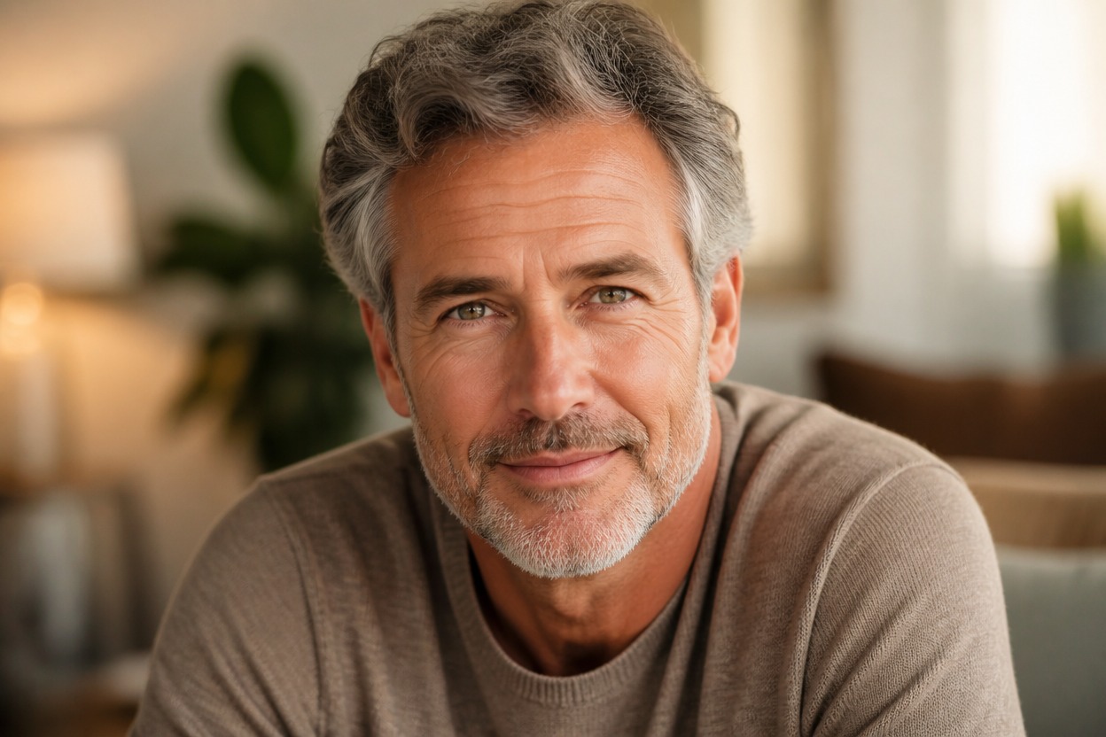 Wider portrait with natural facial likeness and background continuity