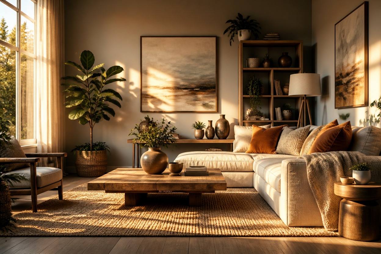 Coherent dimensional room scene with natural fine detail