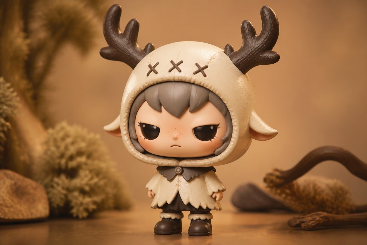Stylized collectible character with an oversized head and compact body