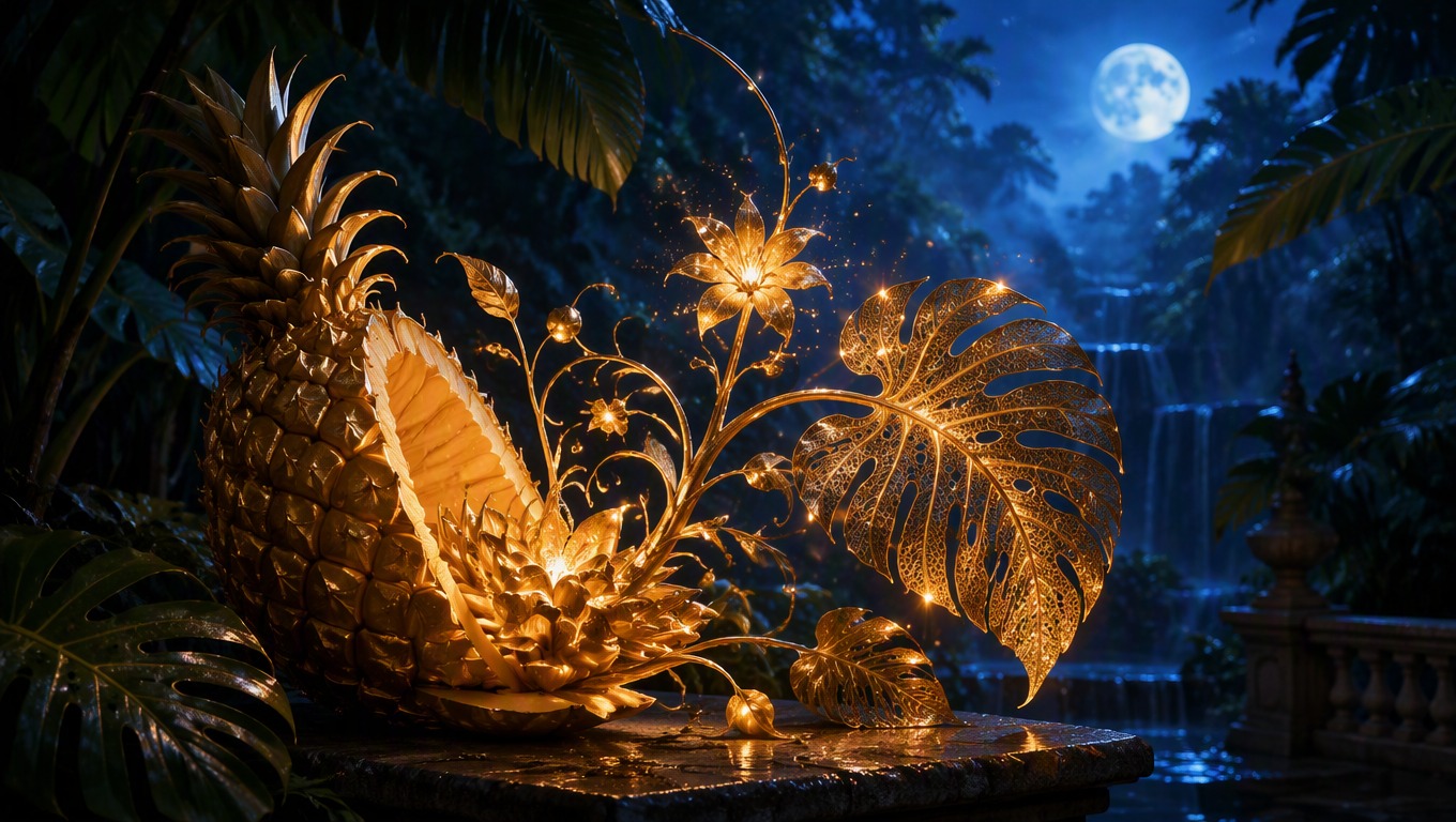 Detailed cinematic still life illustrating prompt-directed image creation