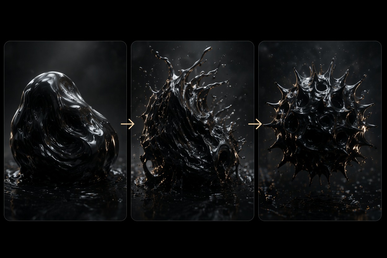 Gerador de Vídeo AI Venom - Dark Morph Controlado